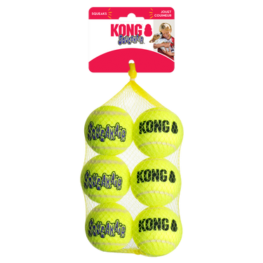 Kong SqueakAir Ball Dog Toy 6 pack - Medium